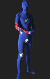 Australia Full Body Suits | Blue and Red Lycra Zentai Suit Australia Full Body Suits | Blue and Red Lycra Zentai Suit
