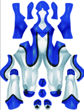 Avwuff Petsuit Printed Spandex Lycra Costume No Fur