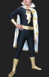 Black Adam! Black and Gold Spandex Lycra Super Hero Zentai Suits