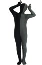 Black and Dark Grey Split Kids Zentai Suit