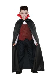 Black and Red Vampire Cape for Kid