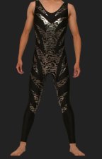 Black and Silver Spandex Lycra and Shiny Metallic Wrestling Singlets Black and Silver Spandex Lycra and Shiny Metallic Wrestling Singlets