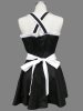 Black And White Cross-Straps Lolita Dress