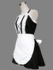 Black And White Cross-Straps Lolita Dress