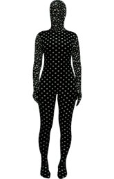 Black and White Dots Thicken Velvet Zentia Suit Black and White Dots Thicken Velvet Zentia Suit