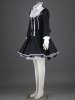 Black And White Gothic Cosplay Lolita Dress 13G