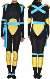 Black and Yellow Spandex Lycra Super Hero Cosplay Zentai Costume