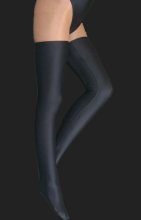 Black Lycra Thong and Long Stocking Black Lycra Thong and Long Stocking