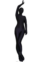 Black Oil Shiny Nylon Sexy Spandex Zentai Bodysuit