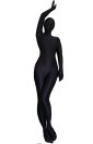 Black Oil Shiny Nylon Sexy Spandex Zentai Bodysuit