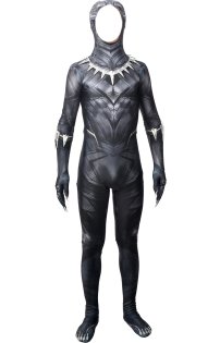 Black Panther Costume for Adults with Claws and Necklace