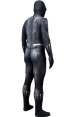 Black Panther Costume with Puff Printings,Claws and Necklace