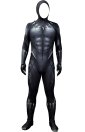 Black Panther Costume with Puff Printings,Claws and Necklace