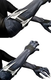 Black Panther Gloves with Claws and Tooth