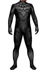 Black Panther Printed Spandex Lycra Costume with 3D Muscle Shading