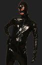 Black PVC Full Body Zentai Suits with Open Eyes and Mouth Black PVC Full Body Zentai Suits with Open Eyes and Mouth