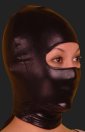 Black Shiny Metallic Hood with Open Eyes