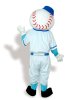 Blue And White Human Mascot Costume 2G