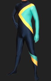 Bobsled Team Uniform | Navy and Blue Spandex Lycra Cool Running Catsuit