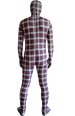 British Grid Patterned Unisex Spandex Lycra Zentai Suit