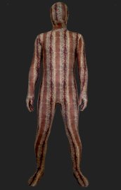 Brown Snake Skin Spandex Lycra Unisex Zentai Suit