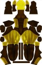 Brown Wolverine Dye-Sub Spandex Lycra Costume