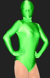 Bud Green Lycra Spandex Half-body Unisex Zentai Suits