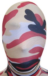 Camo Zentai Hood | Black, Red and Light Coffee Camo Zentai Hood | Black, Red and Light Coffee