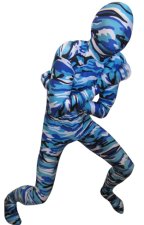 Camouflage Zentai Suit | Blue and Dark Blue Spandex Lycra Zentai Suit Camouflage Zentai Suit | Blue and Dark Blue Spandex Lycra Zentai Suit