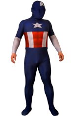 Captain America Costume | Printed Spandex Lycra Zentai Suit