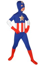 Captain America Kids Zentai Suit