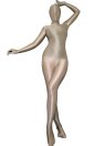 Carnation Nude Oil Shiny Nylon Sexy Zentai Bodysuit