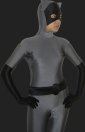 Catwoman-Black and Grey Full Body Spandex Lycra Catsuit
