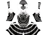 Clash Printed Spandex Lycra Bodysuit