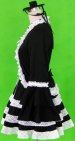 Classic Black And White Tiered Layered Lolita Dress