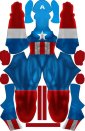 Classic Captain America Dye-Sub Spandex Lycra Costume