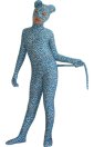 Cute Blue Leopard Kids Zentai Suit