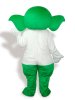 Cute Green And White Mascot Costume