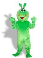 Cute Green Mascot Costume