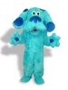 Cute Lake Blue Long-furry Puppy Mascot Costume