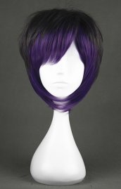 Cute Purple And Black Lolita Style Cosplay Wig!