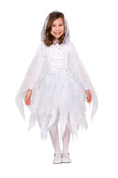 Cute White Ghost Halloween Costume for Kid
