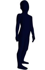 Dark Blue Spandex Lycra Kids Zentai Suit