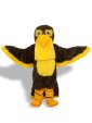 Dark Brown And Yellow Bird Mascot Costume
