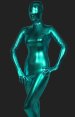 Dark Green Shiny Full Body Suit | Shiny Metallic Full-body Unisex Zentai Suits