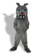 Dark Grey Short-furry Mascot Costume