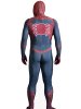 Dark Red and Blue Printed S-guy Lycra Zentai Costume with 3D Muscle Shading