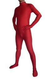 Dark Red Spandex Lycra Catsuit (No Hood No Hand) Dark Red Spandex Lycra Catsuit (No Hood No Hand)