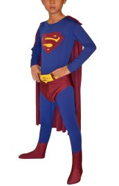 Dark Red Superman Kids Costume
