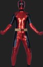 Deadpool-Black and Red Shiny Metallic Full Body Zentai Costume